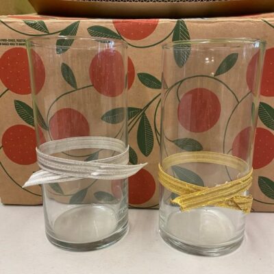 8 Glass Centerpiece Vases