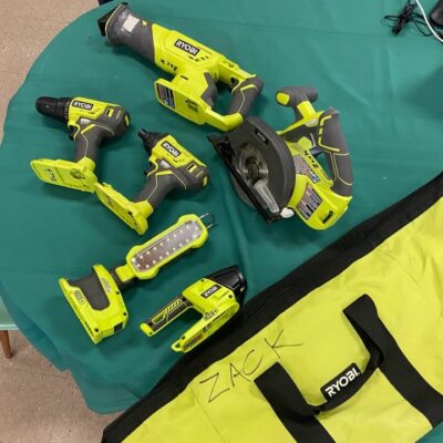 Set of Ryobi One+ Tools