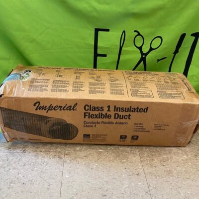 Class 1 Insulated Flexible Duct for Heating/AC, 4" Dia, 25' Long