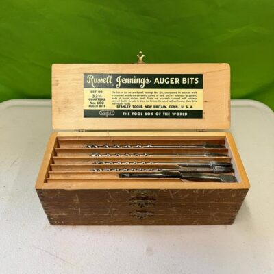 Vintage Russell Jennings Auger Bit Set + Box