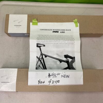 Wooden Wall Bike Rack, set of 2