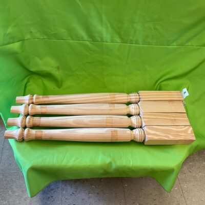 29" Country Pine Table Legs (set)