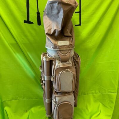 Datrek Tan Standing Golf Bag with Rain Cover